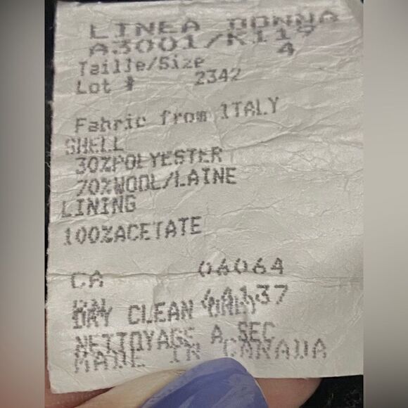 Vintage Bugatchi Linea Donna Classica wool and polyester skirt size 4 - Picture 13 of 14